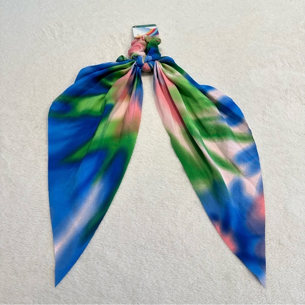 NWT Pixie Scrunchie Tropical Sunrise Tie Dye Hair Tie